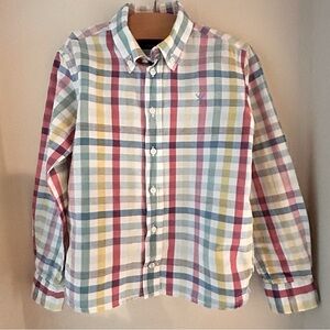 Hackett London Plaid Long Sleeve Button Down Shirt